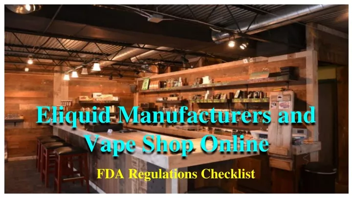 eliquid manufacturers and vape shop online