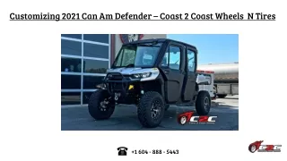 Customizing 2021 Can Am Defender – Coast 2 Coast Wheels  N Tires