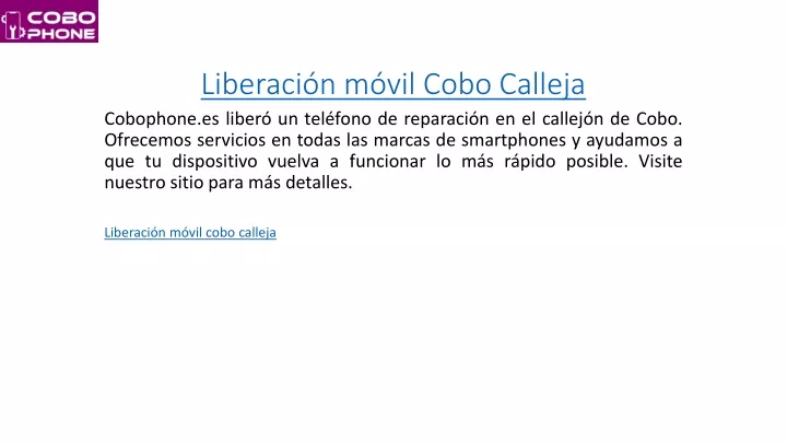 liberaci n m vil cobo calleja