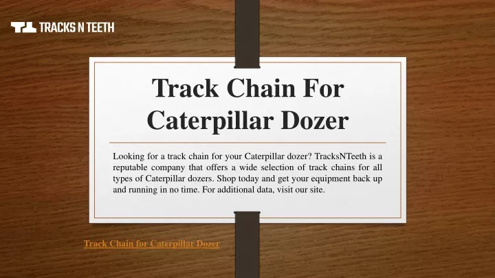 track chain for caterpillar dozer