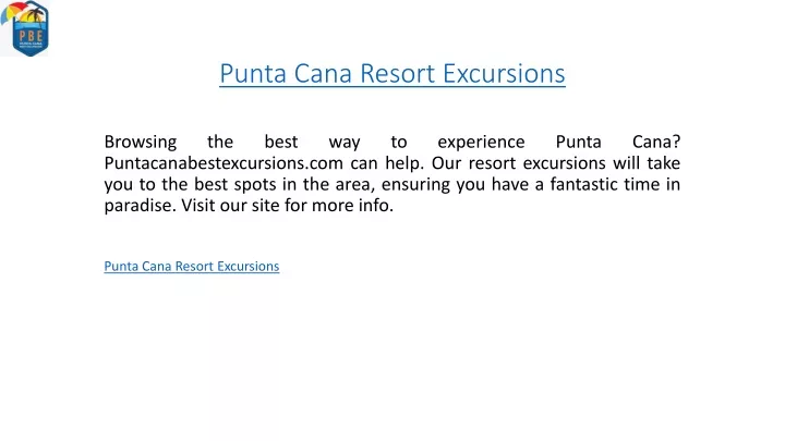 punta cana resort excursions