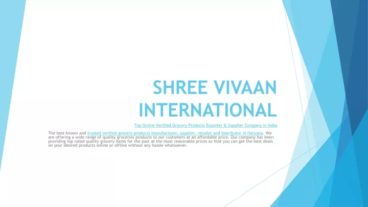 shree vivaan international