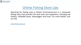 Online Fishing Store Uae  Emarinehub.com