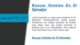 Buscar hoteles en El Salvador   Amatetravel.com