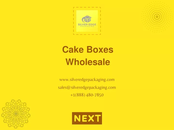 cake boxes wholesale