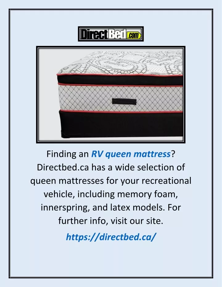 finding an rv queen mattress directbed