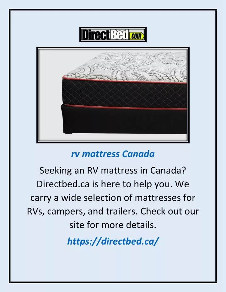 rv mattress canada