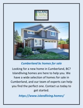 Cumberland Bc Homes For Sale | Islandliving.homes
