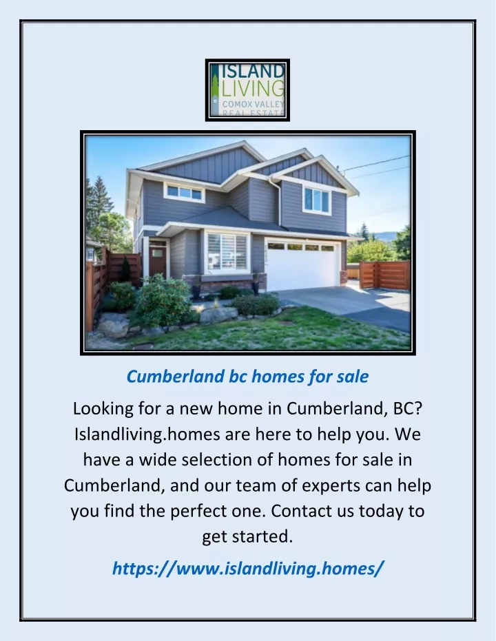 cumberland bc homes for sale