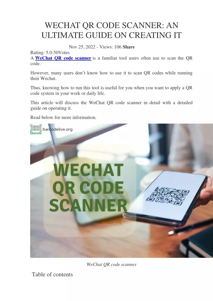 wechat qr code scanner an ultimate guide