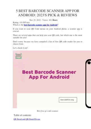 5 best barcode scanner app for android 2023