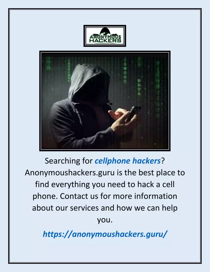 searching for cellphone hackers anonymoushackers
