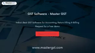 GST Software - Master GST