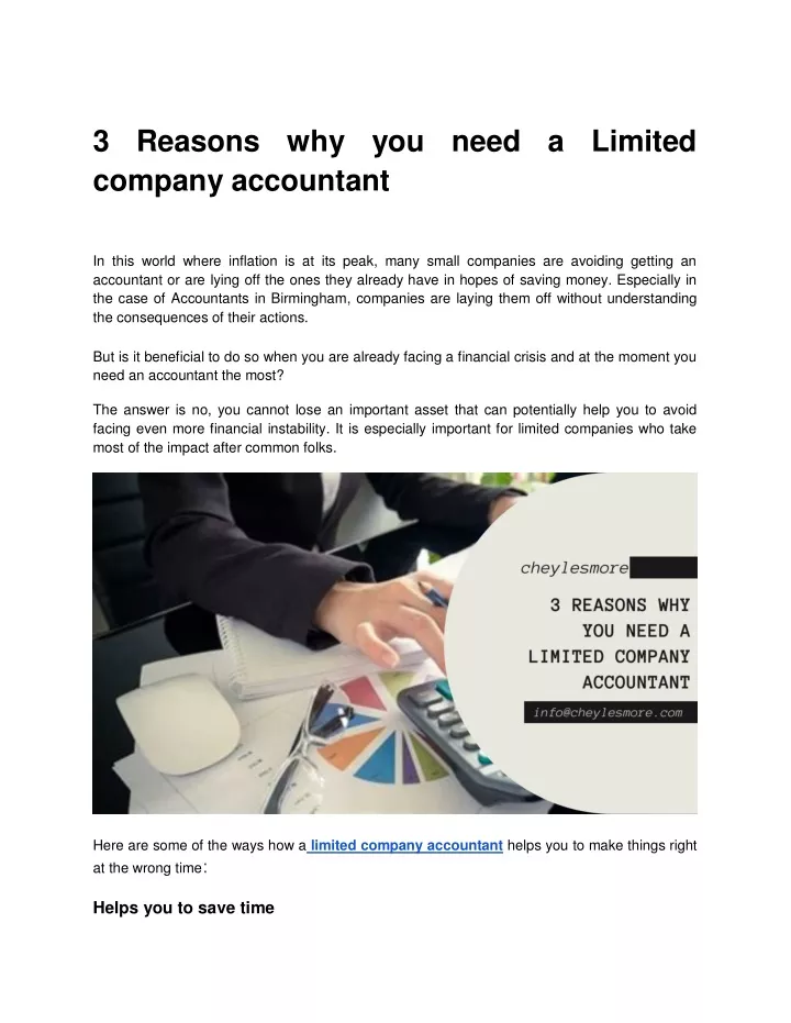 3 reasons why you need a limited company