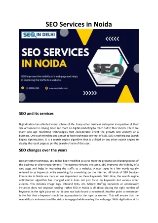 SEO Services in Noida