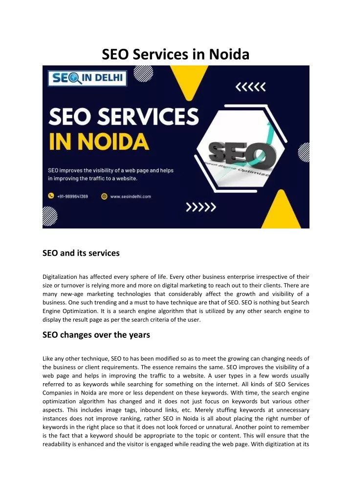 seo services in noida