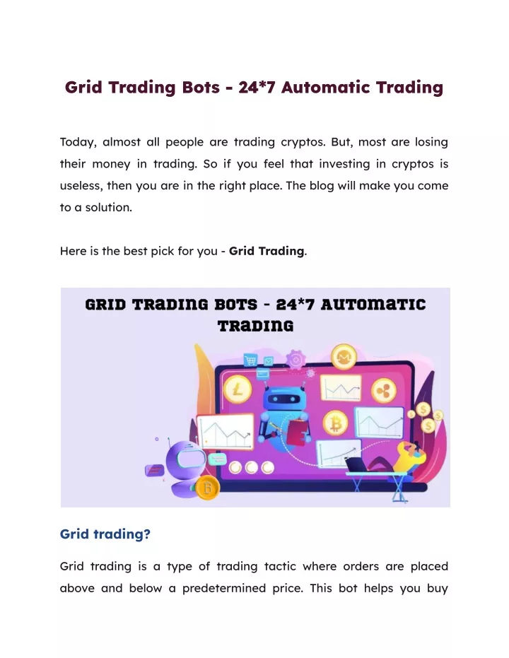 grid trading bots 24 7 automatic trading