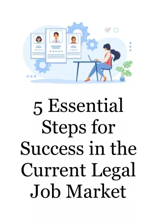 5 Essential Steps for Success in the Current Legal Job Market