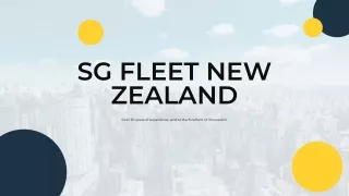 sg fleet new zealand