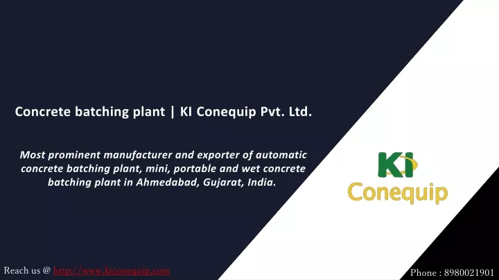 concrete batching plant ki conequip pvt ltd most