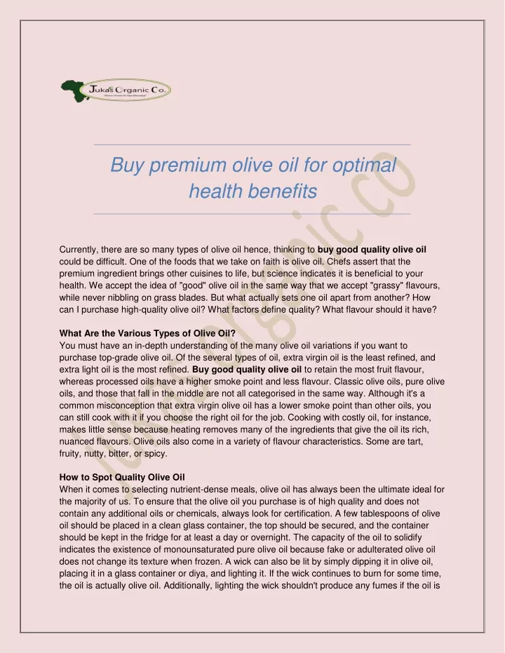 buy premium olive oil for optimal health benefits