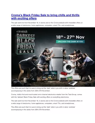 croma s black friday sale to bring chills