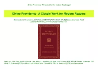 ^DOWNLOAD-PDF) Divine Providence A Classic Work for Modern Readers pdf