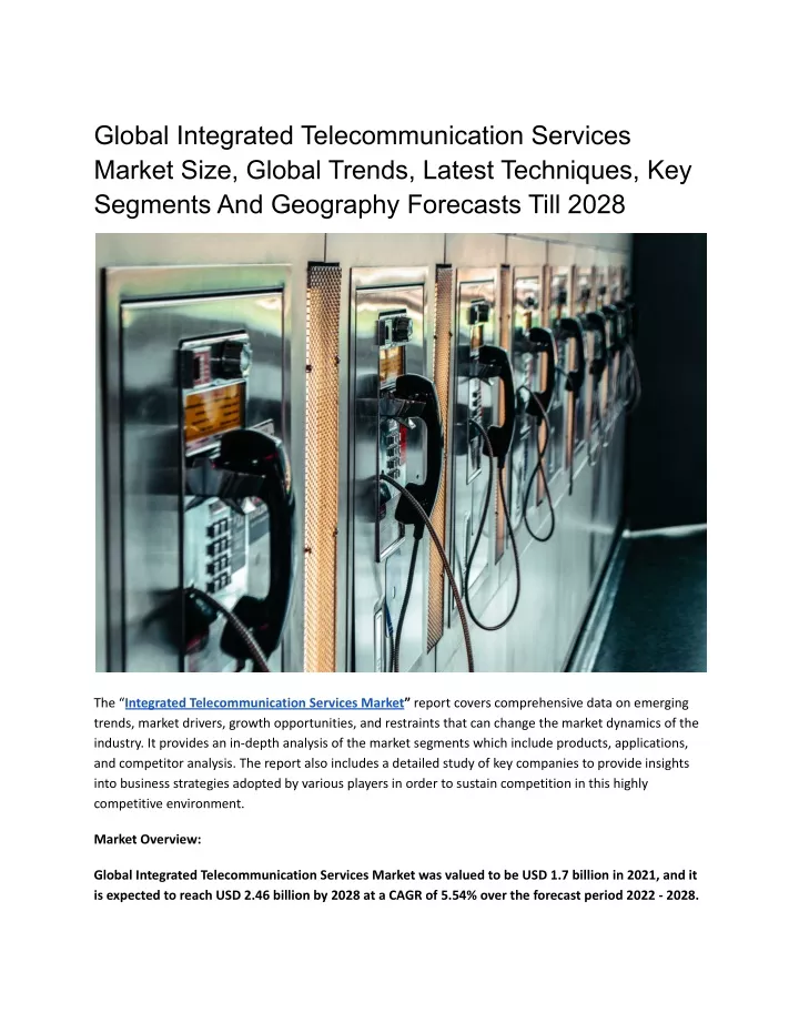 global integrated telecommunication services