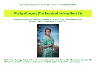 Read Worthy of Legend (The Secrets of the Isles Book #3) DOWNLOAD @PDF