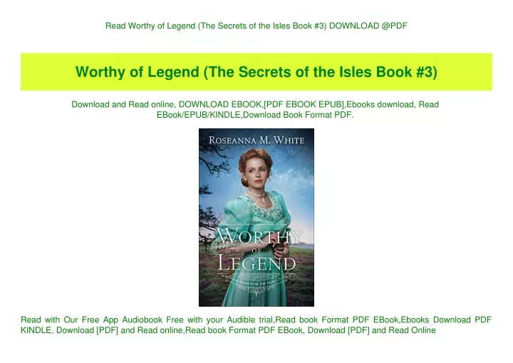 read worthy of legend the secrets of the isles