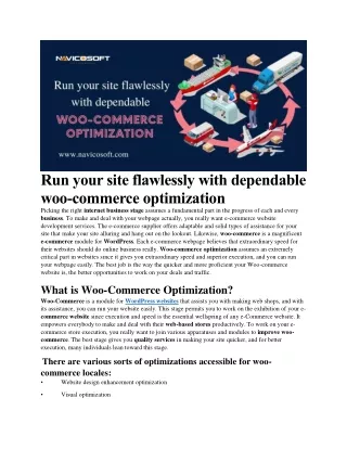 Run your site flawlessly with dependable woo