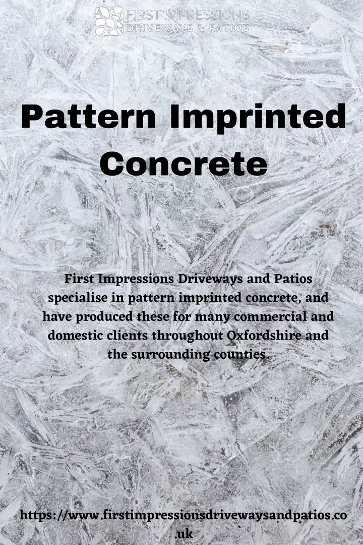 pattern imprinted concrete