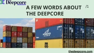 A FEW WORDS ABOUT THE DEEPCORE