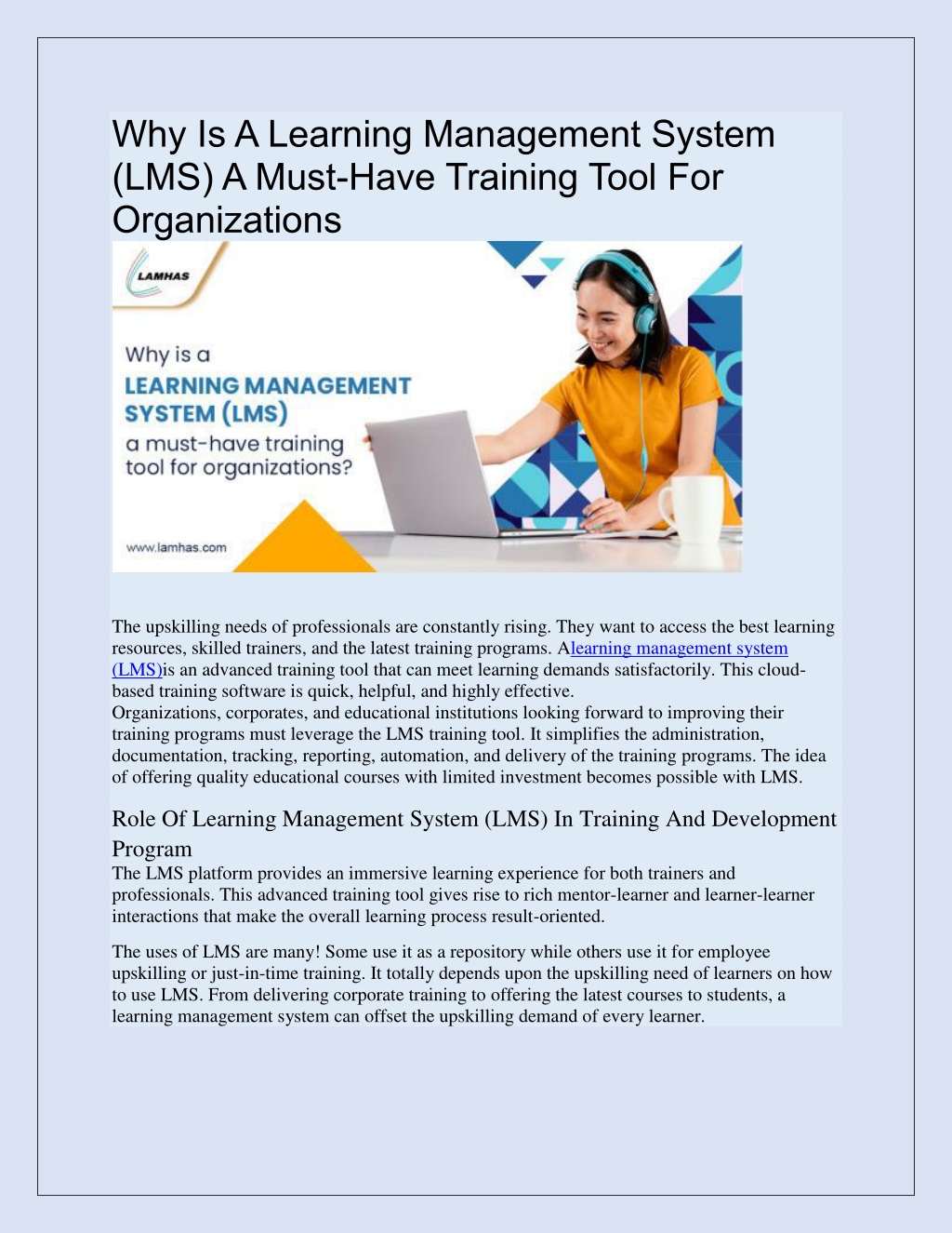 PPT - Why Is A Learning Management System PowerPoint Presentation, free ...