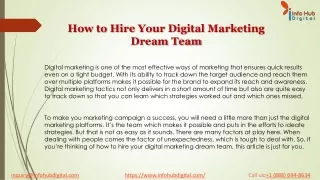 How to Hire Your Digital Marketing Dream Team