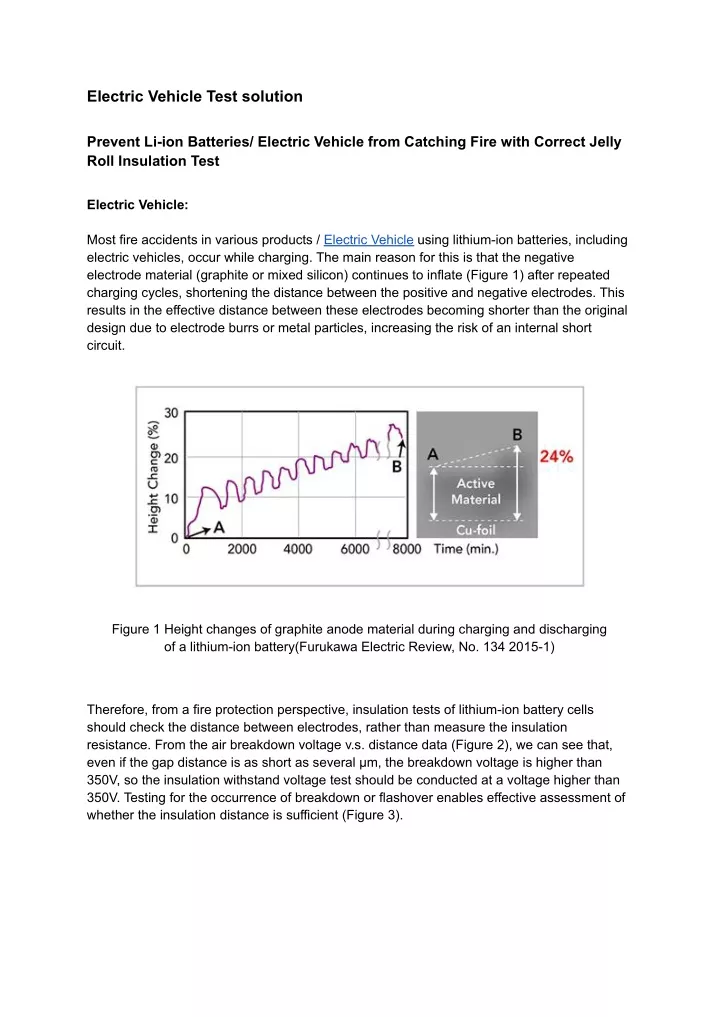 electric vehicle test solution