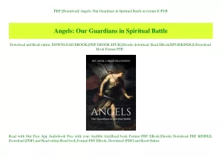 PDF [Download] Angels Our Guardians in Spiritual Battle in format E-PUB