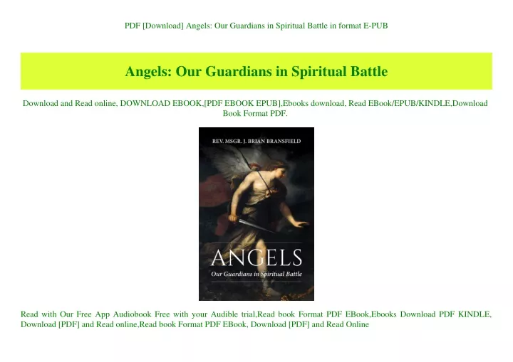 pdf download angels our guardians in spiritual