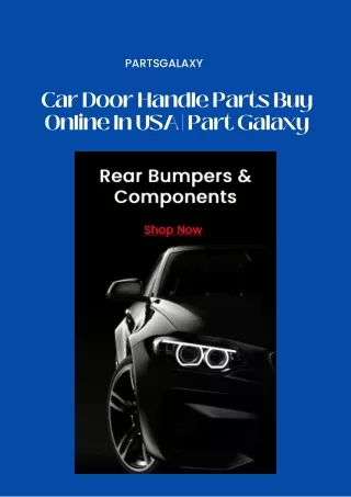 Car Door Handle Parts Buy Online In USA  Part Galaxy