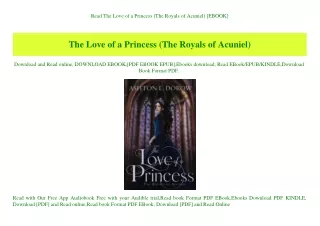 Read The Love of a Princess (The Royals of Acuniel) [EBOOK]