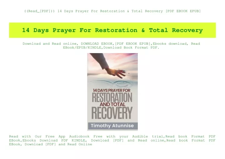 read pdf 14 days prayer for restoration total