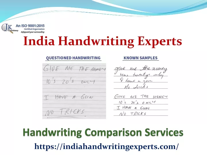 handwriting comparison services