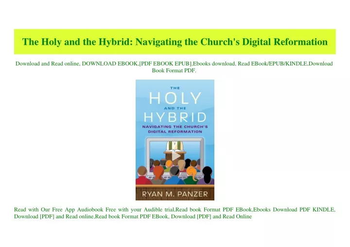 the holy and the hybrid navigating the church