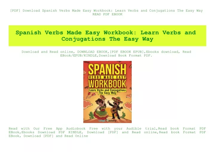 pdf download spanish verbs made easy workbook