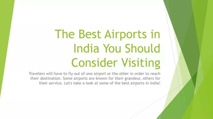 the best airports in india you should consider visiting