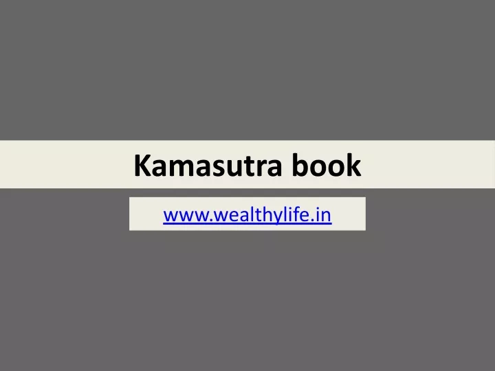 kamasutra book