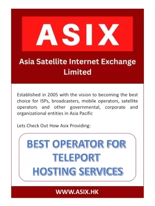 The Great Teleport Operator in Asia