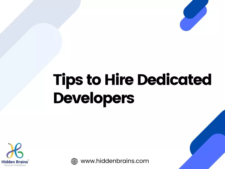 tips to hire dedicated developers