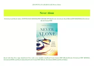 d o w n l o a d r e a d never alone