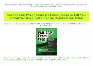 Download [ebook]$$ PMI-ACP Exam Prep  A Course in a Book for Passing the PMI Agile Certified Practitioner (PMI-ACP) Exam